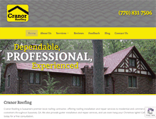 Tablet Screenshot of cranorroofing.com